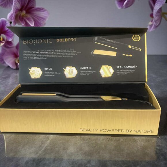 Bio Ionic GoldPro Styling Flat Iron - 1” - Picture 2 of 3